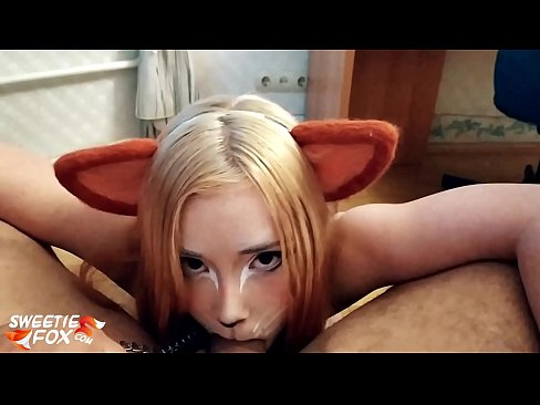 ❤️ Kitsune фурӯ дик ва кончаҳои дар даҳони вай ❤❌ Шлюсҳо дар мо ❤